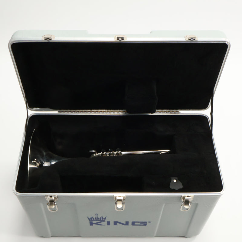 King Model 1121SP 'Ultimate' Professional Marching Mellophone SN 631749 EXCELLENT- for sale at BrassAndWinds.com