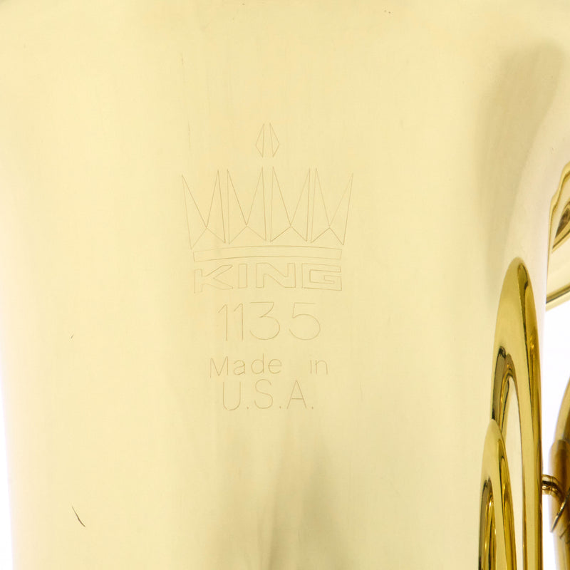 King Model 1135 Student 3 Valve BBb Tuba SN 620860 EXCELLENT- for sale at BrassAndWinds.com