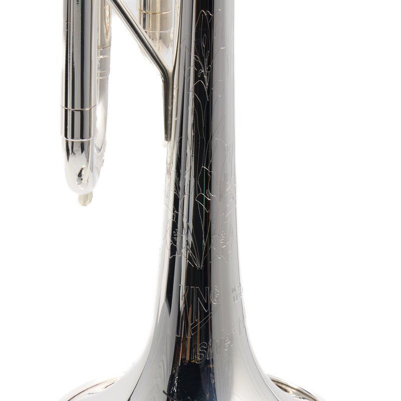 King Model 2055T 'Silver Flair' Intermediate Bb Trumpet SN 658624 OPEN BOX