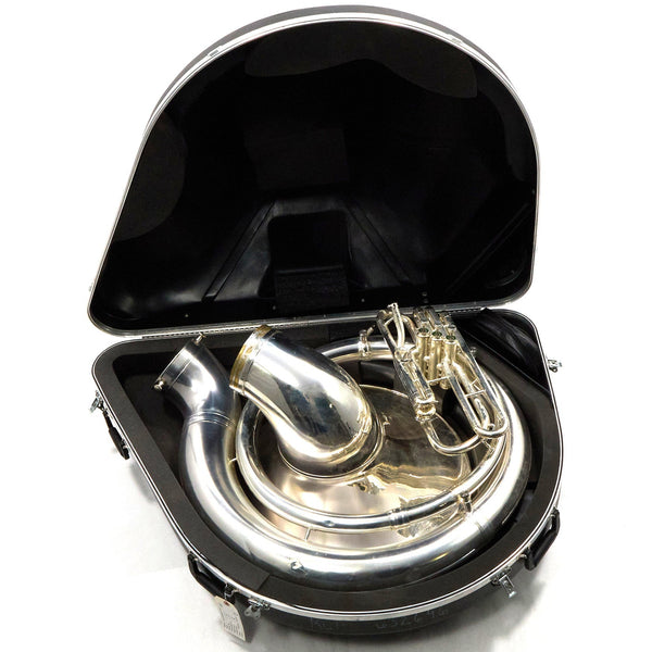King Model 2350WSB Intermediate Brass Sousaphone SN 632646 SATIN SILVER- for sale at BrassAndWinds.com