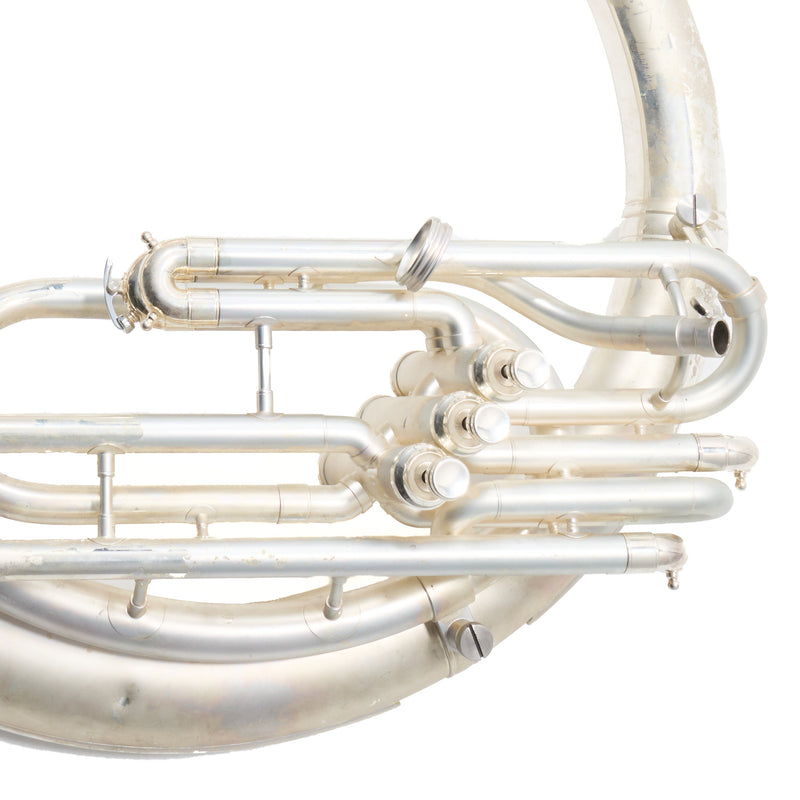 King Model 2350WSP Brass Sousaphone in Silver Plate SN 636188 EXCELLENT