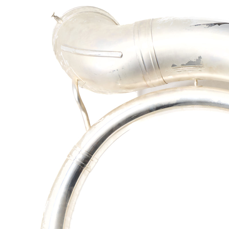 King Model 2350WSP Brass Sousaphone in Silver Plate SN 636188 EXCELLENT