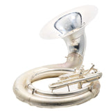 King Model 2350WSP Brass Sousaphone in Silver Plate SN 636188 EXCELLENT