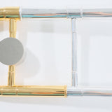 King Model 3BSGX Trombone - Solid Silver Bell/Gold Highlights SN 626381 OPEN BOX- for sale at BrassAndWinds.com