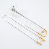 King Model 3BSGX Trombone - Solid Silver Bell/Gold Highlights SN 626381 OPEN BOX- for sale at BrassAndWinds.com