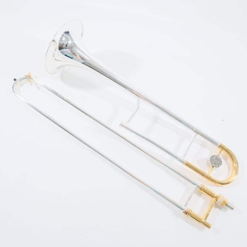King Model 3BSGX Trombone - Solid Silver Bell/Gold Highlights SN 626381 OPEN BOX- for sale at BrassAndWinds.com