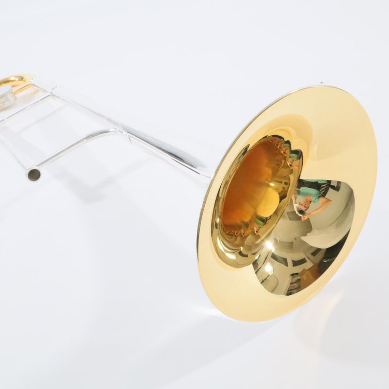 King Model 3BSGX Trombone - Solid Silver Bell/Gold Highlights SN 626381 OPEN BOX- for sale at BrassAndWinds.com