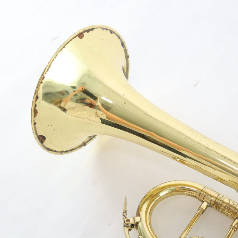 King Model K10 Professional Marching Bb Trumpet SN 429831 GOOD PLAYER- for sale at BrassAndWinds.com