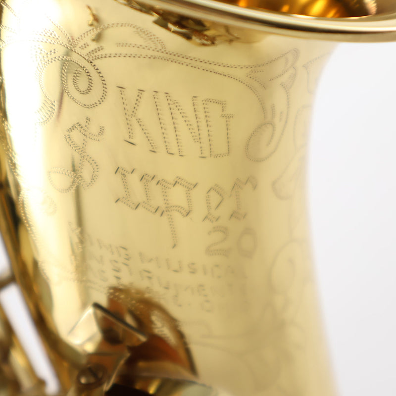King Super 20 Professional Alto Saxophone with Silver and Brass Necks SN 531167 EXCELLENT- for sale at BrassAndWinds.com