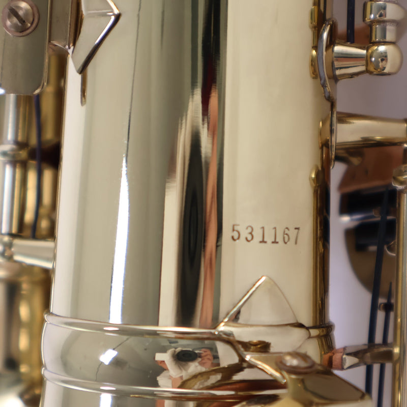 King Super 20 Professional Alto Saxophone with Silver and Brass Necks SN 531167 EXCELLENT- for sale at BrassAndWinds.com