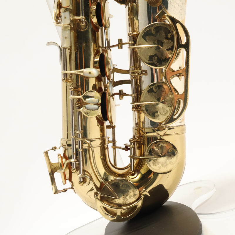 King Super 20 'Silversonic' Tenor Saxophone with Full Pearls SN 298175 RARE- for sale at BrassAndWinds.com