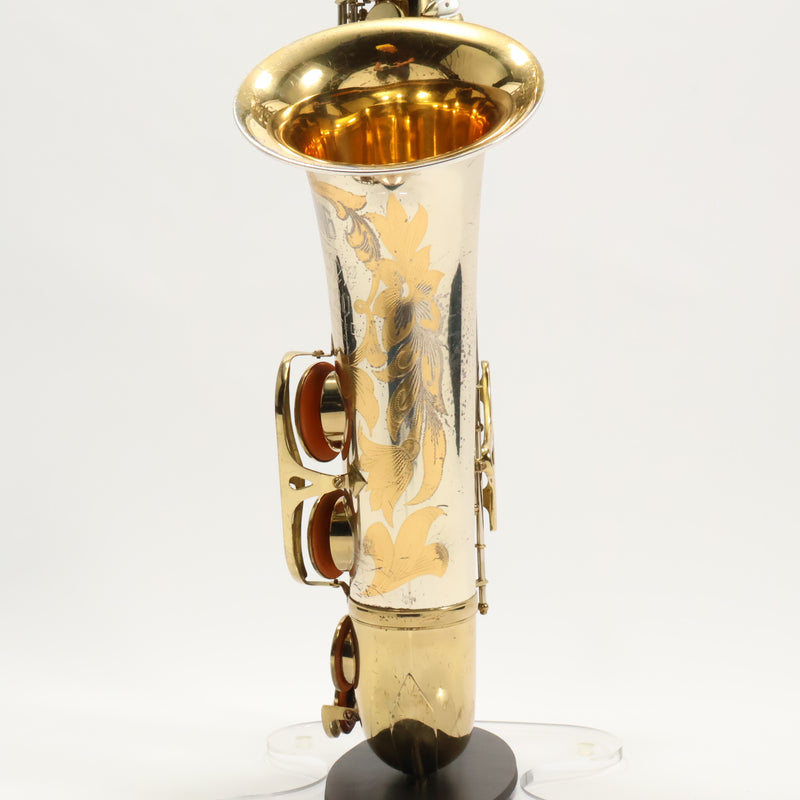 King Super 20 'Silversonic' Tenor Saxophone with Full Pearls SN 298175 RARE- for sale at BrassAndWinds.com