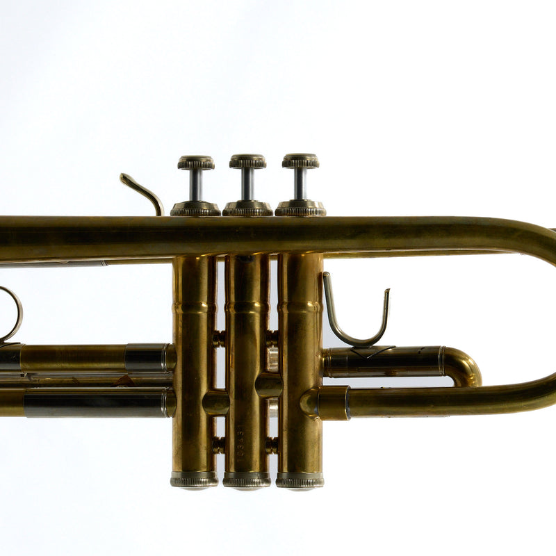 Larson Brasswerks Bb Trumpet in Unlacquered Finish SN 103431 EXCELLENT- for sale at BrassAndWinds.com