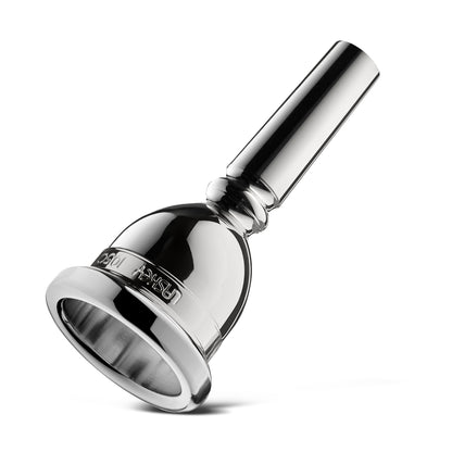 Laskey 105C Contra Bass Trombone Mouthpiece - Large Shank, Silver Plate