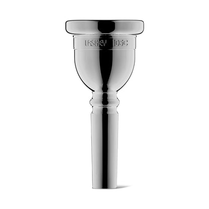 Laskey 105C Contra Bass Trombone Mouthpiece - Large Shank, Silver Plate