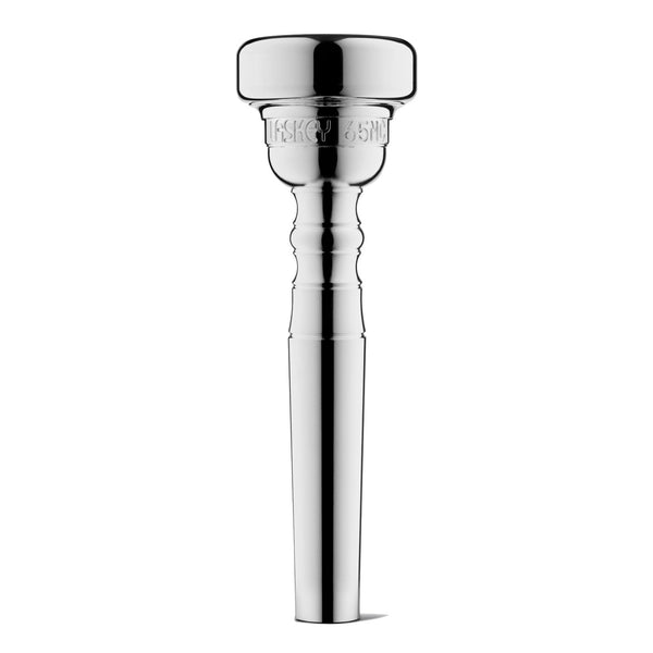 Laskey 65MC Classic Trumpet Mouthpiece in Silver Plate - Standard Shank BRAND NEW- for sale at BrassAndWinds.com