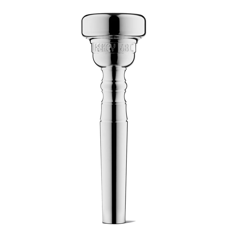 Laskey 68C Classic Trumpet Mouthpiece in Silver Plate - Standard Shank- for sale at BrassAndWinds.com