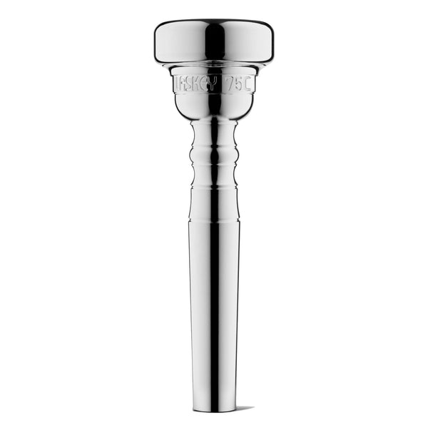 Laskey 75C Classic Trumpet Mouthpiece in Silver Plate - Standard Shank BRAND NEW- for sale at BrassAndWinds.com