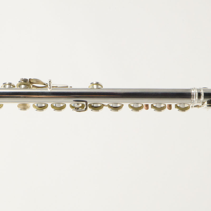 Lillian Burkart Elite 595 Platinum Silver Handmade Flute SN 709 EXQUISITE- for sale at BrassAndWinds.com