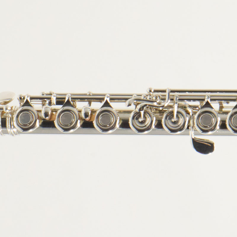 Lillian Burkart Elite 595 Platinum Silver Handmade Flute SN 709 EXQUISITE- for sale at BrassAndWinds.com