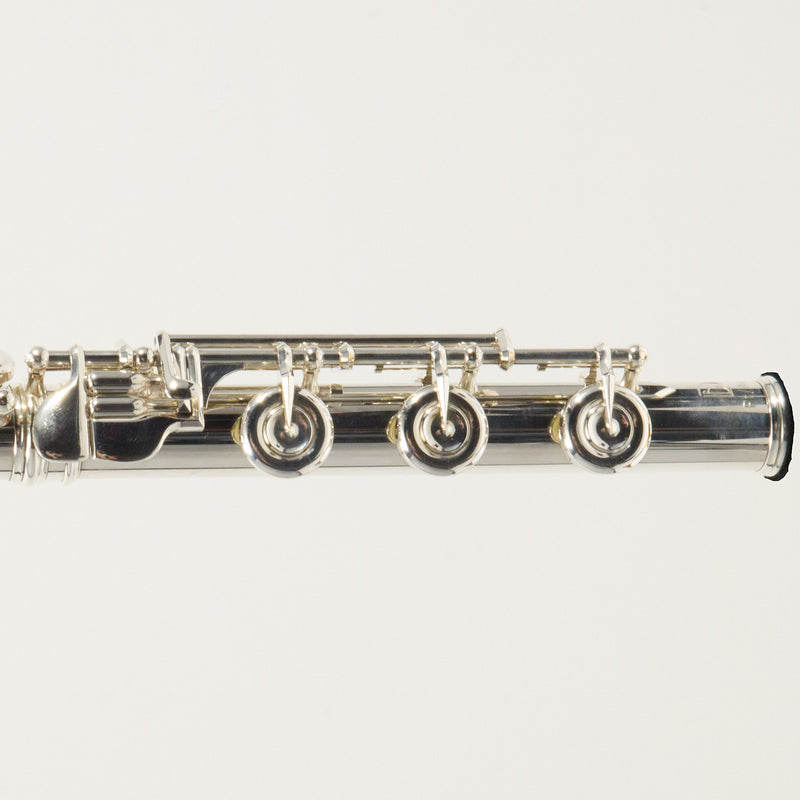 Lillian Burkart Elite 595 Platinum Silver Handmade Flute SN 709 EXQUISITE- for sale at BrassAndWinds.com
