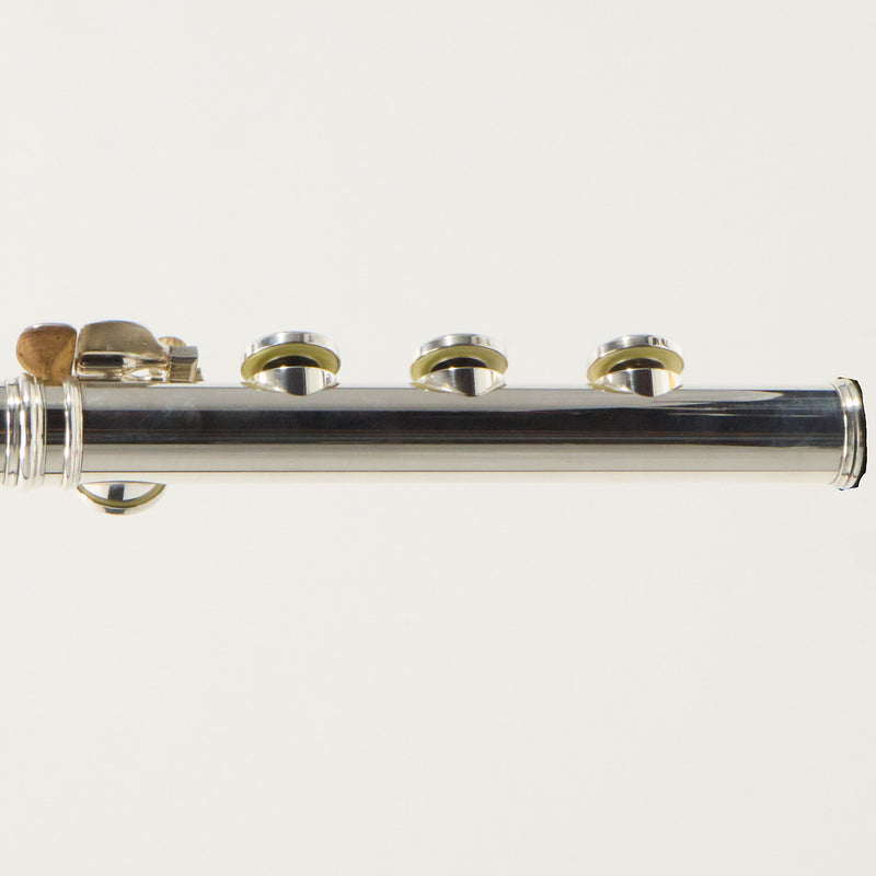 Lillian Burkart Elite 595 Platinum Silver Handmade Flute SN 709 EXQUISITE- for sale at BrassAndWinds.com