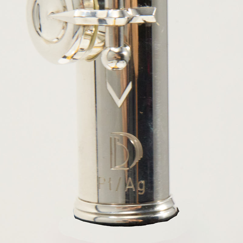 Lillian Burkart Elite 595 Platinum Silver Handmade Flute SN 709 EXQUISITE- for sale at BrassAndWinds.com