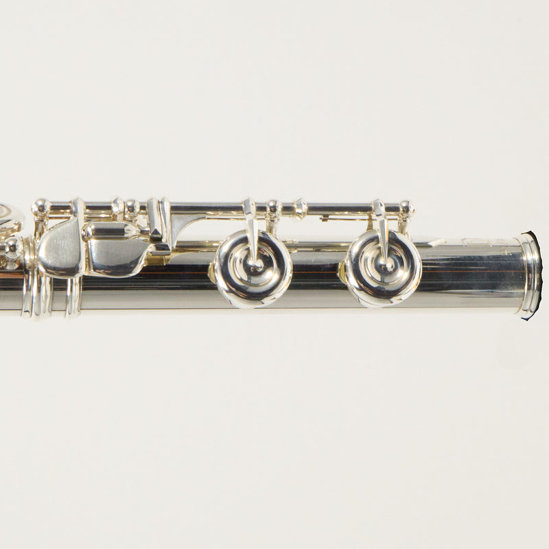 Lillian Burkart Elite 595 Platinum Silver Handmade Flute SN 709 EXQUISITE- for sale at BrassAndWinds.com