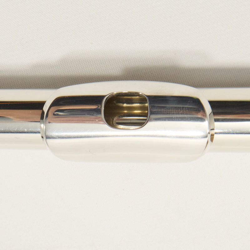 Lillian Burkart Elite 595 Platinum Silver Handmade Flute SN 709 EXQUISITE- for sale at BrassAndWinds.com