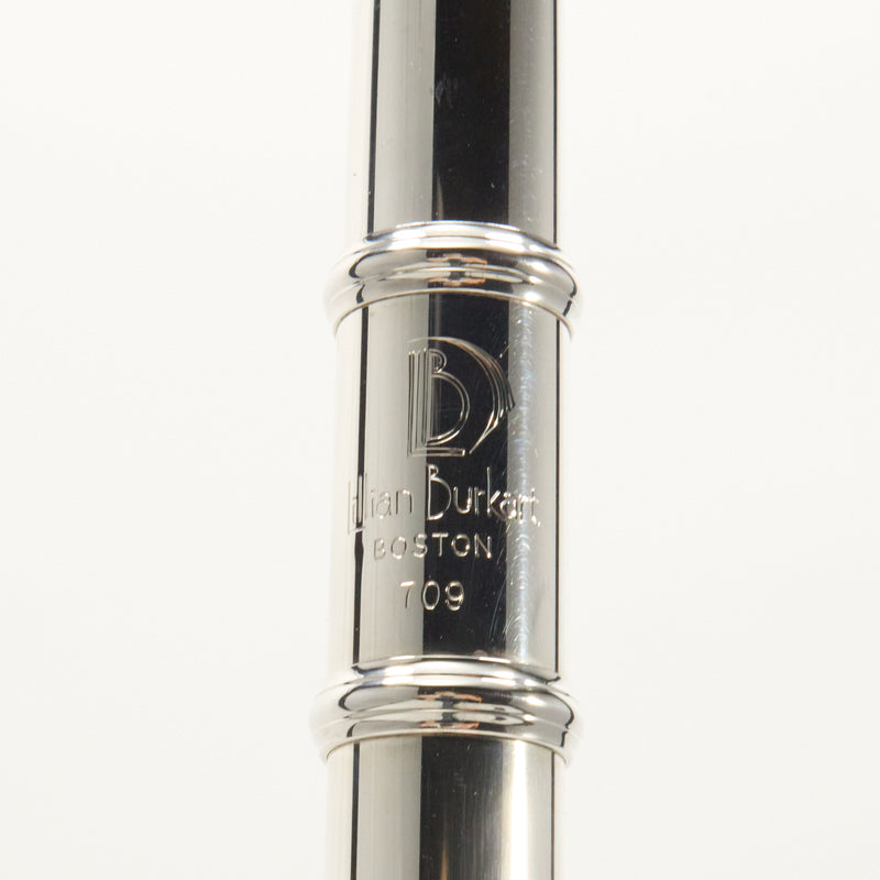 Lillian Burkart Elite 595 Platinum Silver Handmade Flute SN 709 EXQUISITE- for sale at BrassAndWinds.com