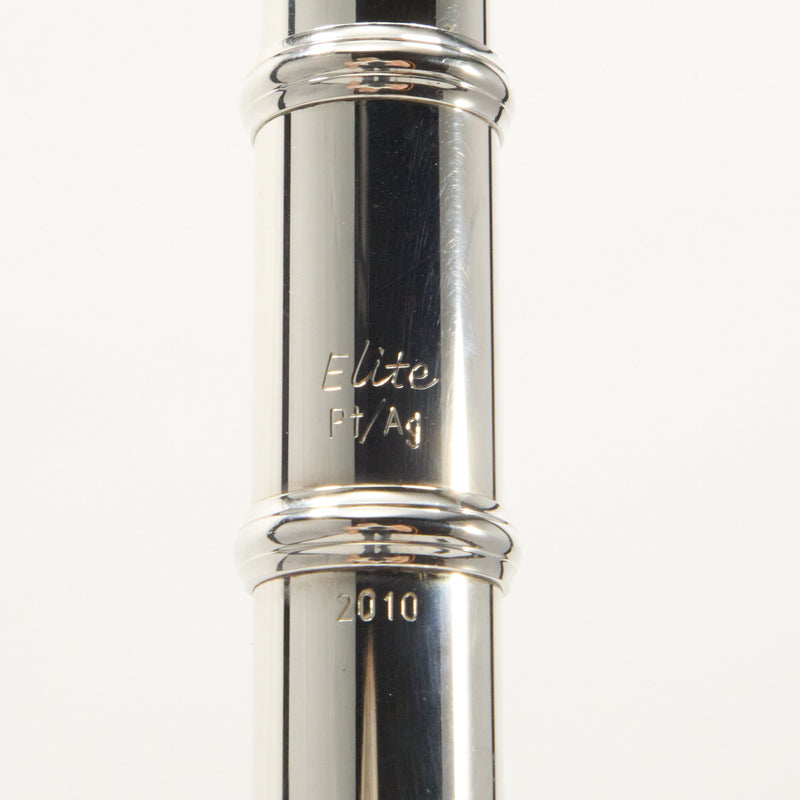 Lillian Burkart Elite 595 Platinum Silver Handmade Flute SN 709 EXQUISITE- for sale at BrassAndWinds.com