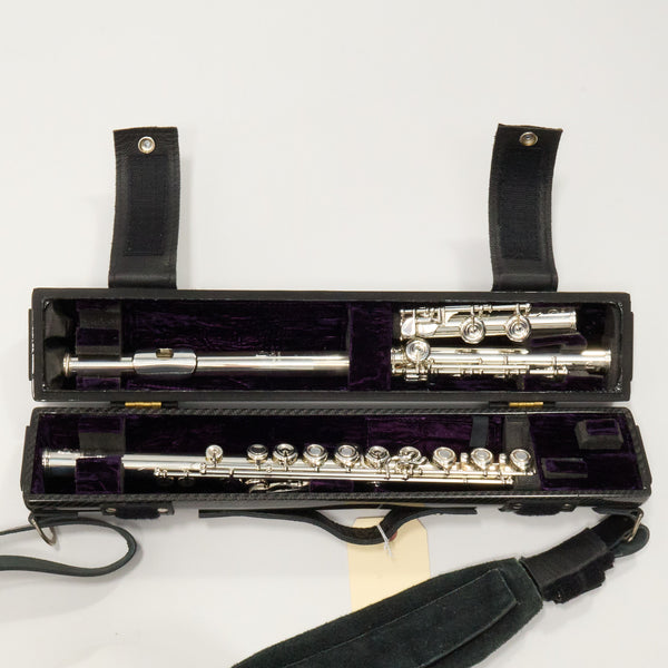 Lillian Burkart Elite 595 Platinum Silver Handmade Flute SN 709 EXQUISITE- for sale at BrassAndWinds.com