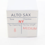 Meyer Hard Rubber 8 'New York' Alto Saxophone Mouthpiece BRAND NEW- for sale at BrassAndWinds.com