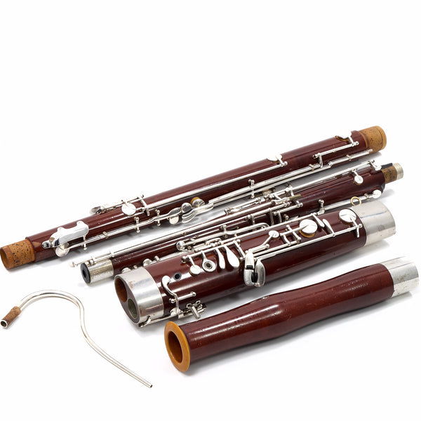 Mirafone Wood Bassoon with High D Key SN 3398 VERY NICE- for sale at BrassAndWinds.com