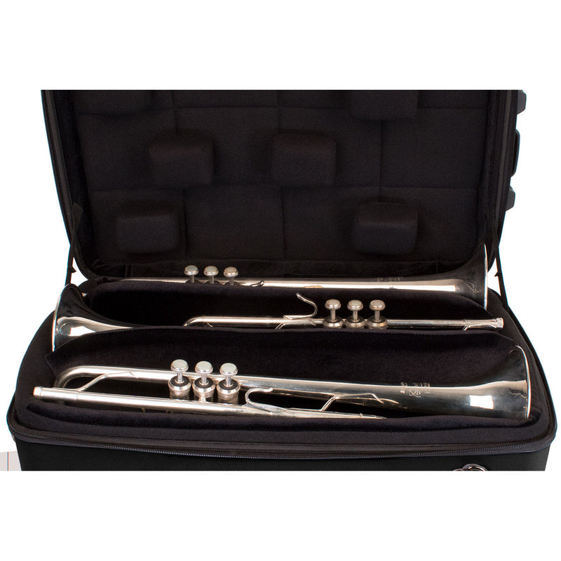 Protec Model BLT301T Zip ABS Triple Trumpet Case - Black BRAND NEW- for sale at BrassAndWinds.com