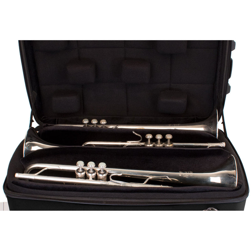 Protec Model BLT301T Zip ABS Triple Trumpet Case in Black BRAND NEW- for sale at BrassAndWinds.com