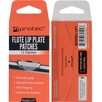 Protec Model LP1 Flute Lip Plate Patches (12 Count)