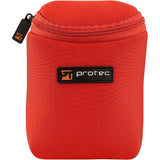 Protec Model N219RX Red Neoprene 3 Piece Trumpet Mouthpiece Pouch BRAND NEW- for sale at BrassAndWinds.com