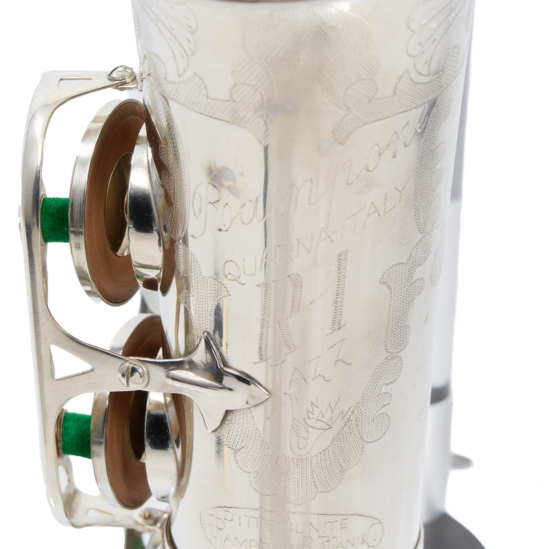 Rampone & Cazzani R1 Professional Alto Saxophone SN 19064 SILVER PLATE