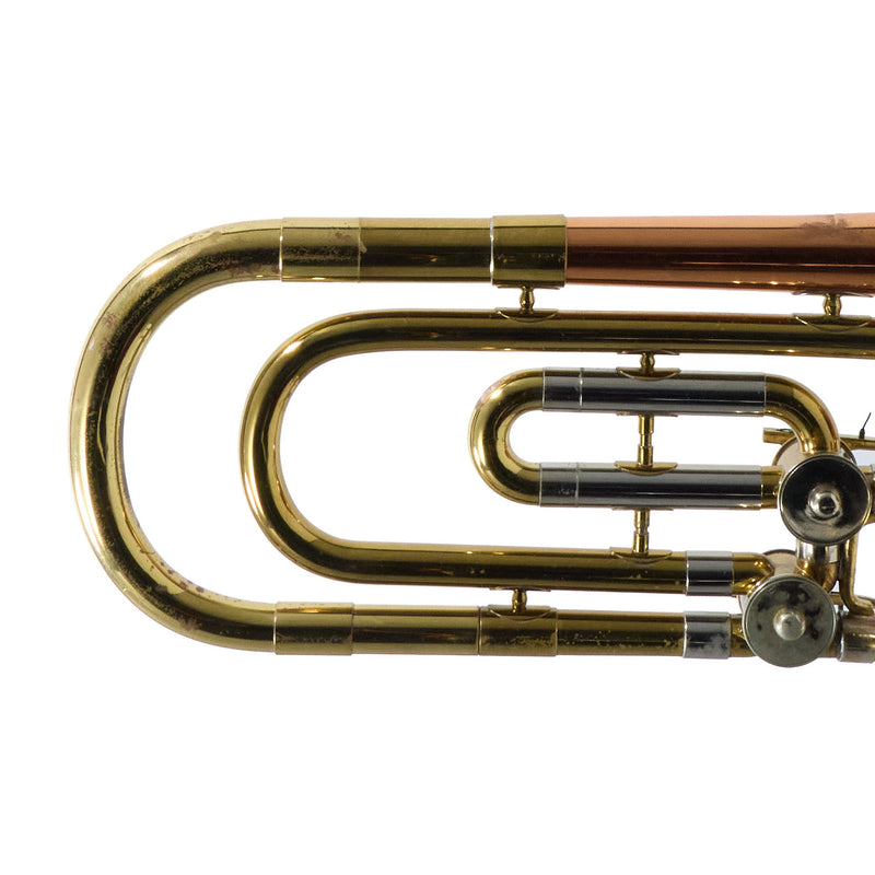 Reynolds Contempora Dual Trigger Bass Trombone with Copper Bell SN 71804 VERY GOOD- for sale at BrassAndWinds.com