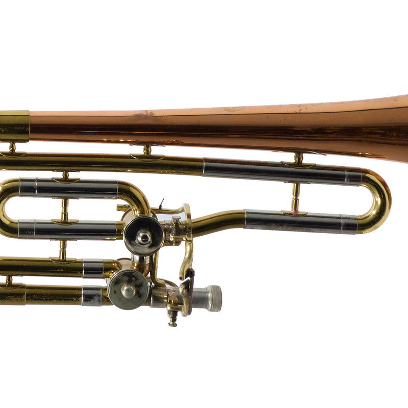 Reynolds Contempora Dual Trigger Bass Trombone with Copper Bell SN 71804 VERY GOOD- for sale at BrassAndWinds.com
