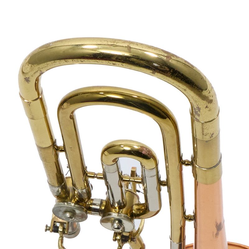 Reynolds Contempora Dual Trigger Bass Trombone with Copper Bell SN 71804 VERY GOOD- for sale at BrassAndWinds.com