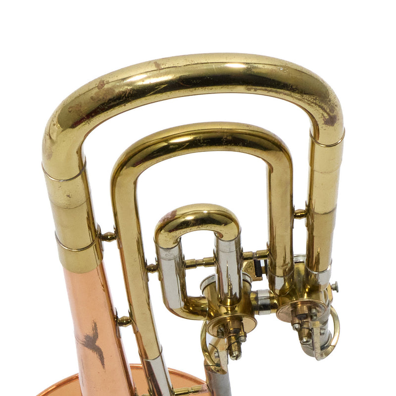 Reynolds Contempora Dual Trigger Bass Trombone with Copper Bell SN 71804 VERY GOOD- for sale at BrassAndWinds.com