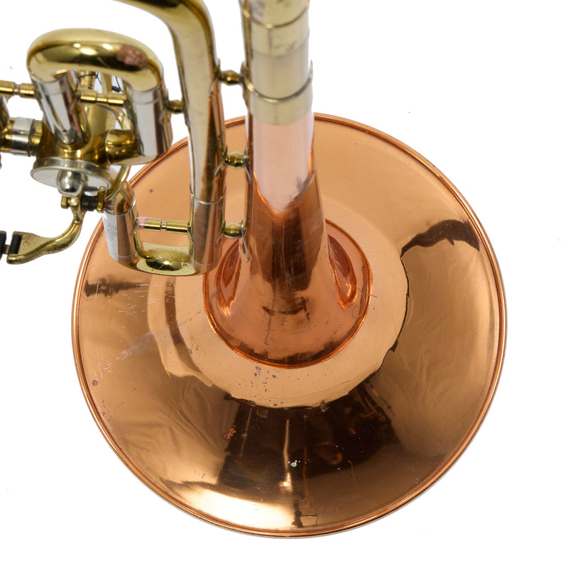 Reynolds Contempora Dual Trigger Bass Trombone with Copper Bell SN 71804 VERY GOOD- for sale at BrassAndWinds.com