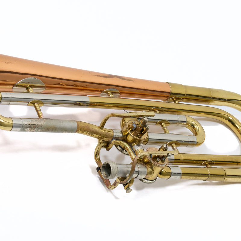 Reynolds Contempora Dual Trigger Bass Trombone with Copper Bell SN 71804 VERY GOOD- for sale at BrassAndWinds.com