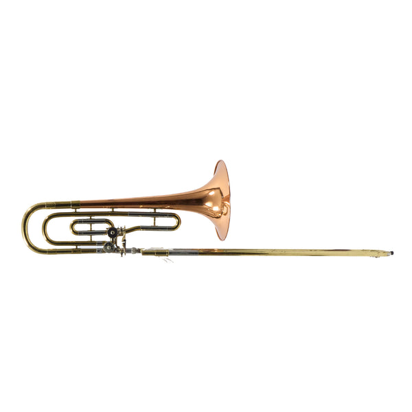 Reynolds Contempora Dual Trigger Bass Trombone with Copper Bell SN 71804 VERY GOOD- for sale at BrassAndWinds.com