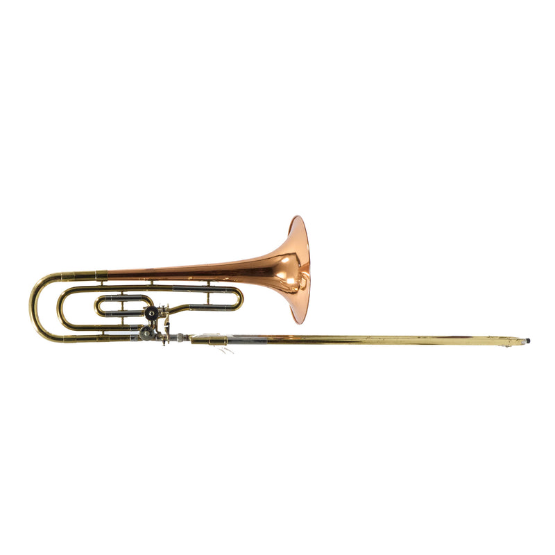 Reynolds Contempora Dual Trigger Bass Trombone with Copper Bell SN 71804 VERY GOOD- for sale at BrassAndWinds.com
