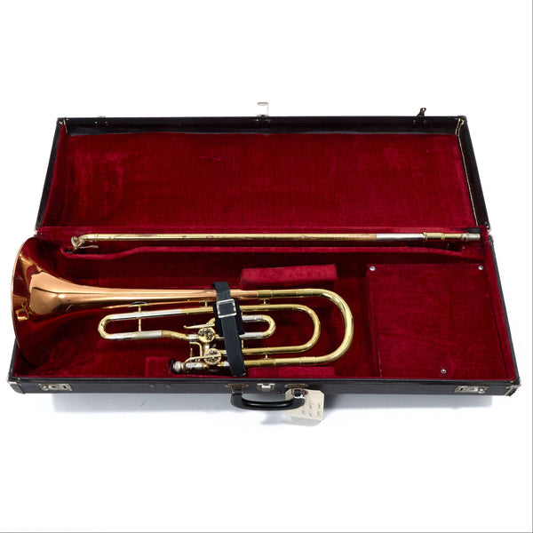 Reynolds Contempora Dual Trigger Bass Trombone with Copper Bell SN 71804 VERY GOOD- for sale at BrassAndWinds.com