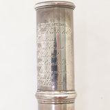 Rudall Rose and Carte Solid Silver Handmade Flute HISTORIC COLLECTION