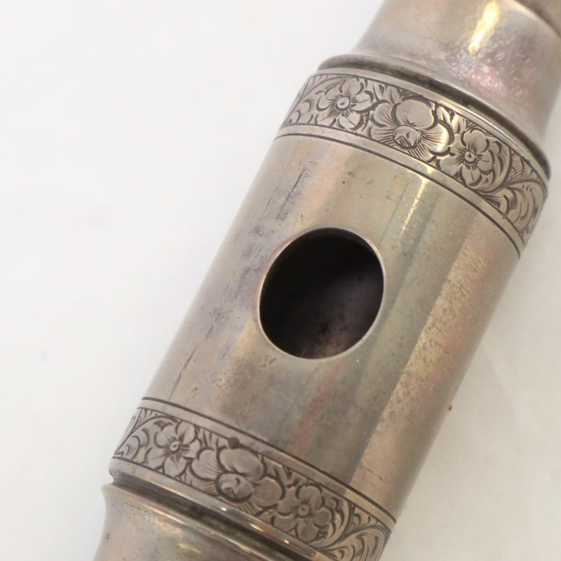 Rudall Rose and Carte Solid Silver Handmade Flute INTERESTING- for sale at BrassAndWinds.com